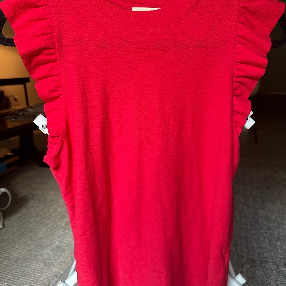 Nation LTD Red Short Sleeve Top